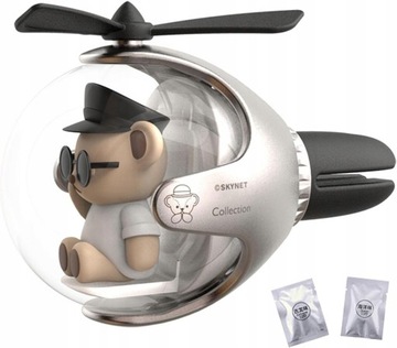 Miś Pilot Zapach Perfumy LED Dekoracja Samochodu