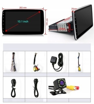 АВТОМОБИЛЬНОЕ РАДИО 1 DIN ANDROID PTZ-КАМЕРА
