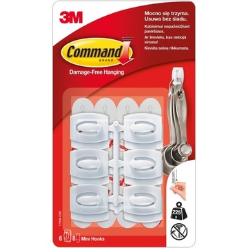 COMMAND 3M HACZYKI MAŁE 6 SZT 0,225 Kg 17006