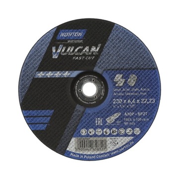Tarcza NORTON VULCAN 230x6,4x22,23 A30P-BF27