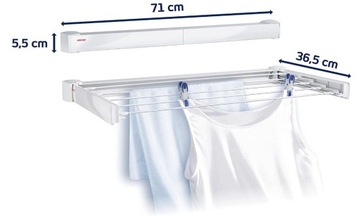 НАСТЕННАЯ СУШИЛКА, БЕЛЫЙ МЕТАЛЛ, 3 М