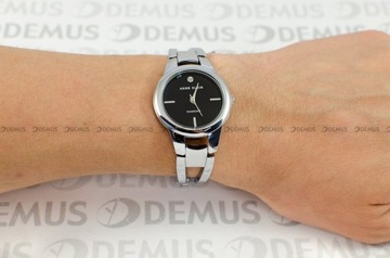 Zegarek Damski Anne Klein z diamentem AK/2629BKSV