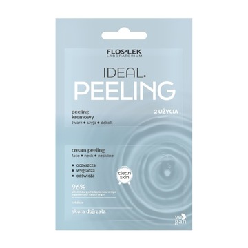 FLOSLEK Clean Skin Peeling kremowy Ideal na twarz,szyję i dekolt - skóra do