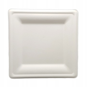 Talerz talerze jednorazowe z trzciny cukrowej 20x20cm 50szt ekologiczne