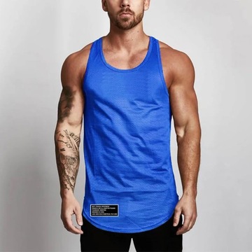 Gym Fitness Training Sport Vest Men Casual Rounded