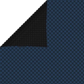 Folia solarna basenowa 975x488 cm, czarno-niebieska