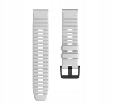 РЕМЕШОК СИЛИКОНОВЫЙ ДЛЯ GARMIN FENIX 7X 6X PRO 5X PLUS 3 ЧАСА, БЕЛЫЙ