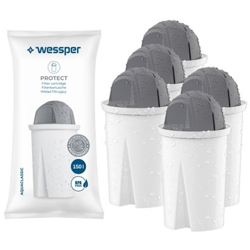 Filtr Wessper Protect do dzbanek Aquaphor Dafi zamiennik twarda woda 5x
