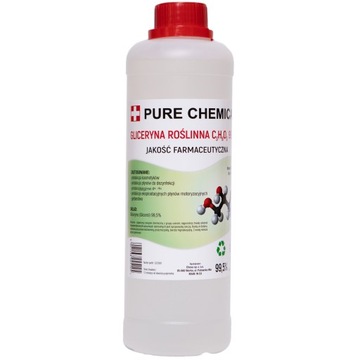 Gliceryna roślinna FARMECEUTYCZNA 99,5% ~1,26kg 1L