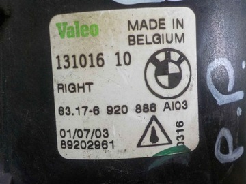 BMW X5 E53 FACELIFT 04R HALOGEN PRAVÝ 6920886