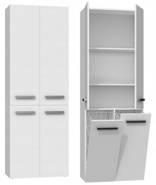 SZAFKA ŁAZIENKOWA NEL DD 2K 60CM - BIEL MAT