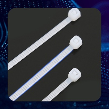 ОЧЕНЬ ПРОЧНЫЕ ЗАЖИМЫ 2,6х200мм 100 ШТ белые КАБЕЛЬНЫЕ СВЯЗКИ