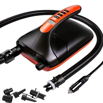 CYFROWA ELEKTRYCZNA POMPA POWIETRZA 20 PSI 12V DO NADMUCHIWANEJ DESKI SUP