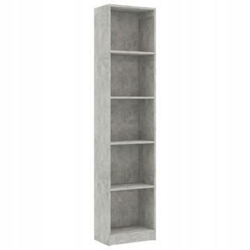 Regał VidaXL Inna kolekcja 40 cm x 175 cm x 24 cm odcienie szarości