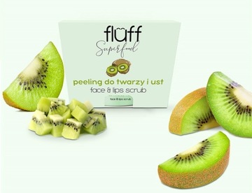 Fluff Peeling do twarzy i ust Kiwi 80g