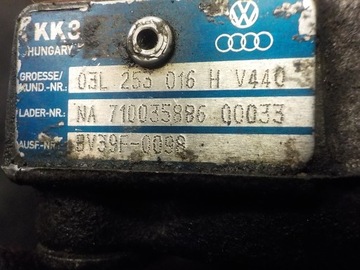 A1 A3 GOLF OCTAVIA 1.6 TDI 13R 105KM TURBÍNA TURBO 03L253016H