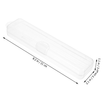 Podróżne etui na słomkę, przezroczyste plastikowe pojemniki, małe