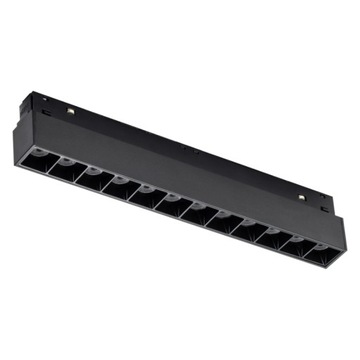 Reflektor szynowy magnetyczny liniowy, 12 W, 960 lm, 4000 K, czarny, M-LINE