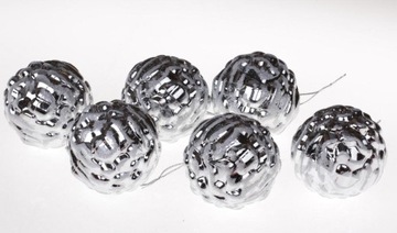 Серебряные безделушки из сосновых шишек, 6 шт.