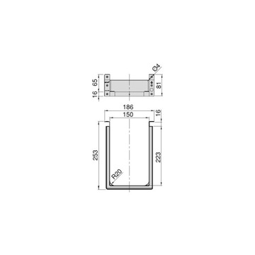Стандартная прямоугольная крышка сифона EMUCA, белая