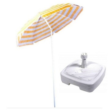 PARASOL PLAŻOWY OGRODOWY ŁAMANY 135 cm + PODSTAWA