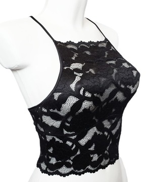 KOSZULKA KORONKOWY TOP BRALETKA H&M S