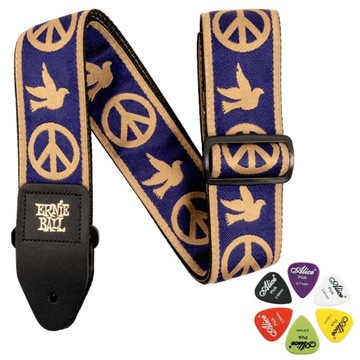 Pasek do gitary Ernie Ball 4699 Taśma | Peace Love