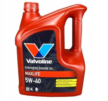Valvoline MAXLIFE 5W40 4 LITRY