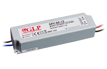 Zasilacz GPV 60W 12V DC ip67 gpv-60-12 led glp