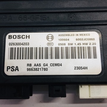 MODUL PDC 9663821780 PEUGEOT 308