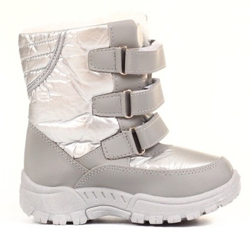 Зимние снежные сапоги слегка изолированные липучки