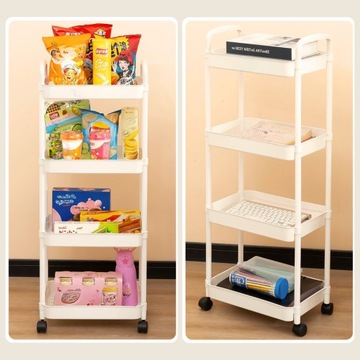 Кухонная тележка СТОЛ НА КОЛЕСАХ 4-ЯРУСНАЯ ТЕЛЕЖКА С ЗАМКОМ НА КОЛЕСАХ