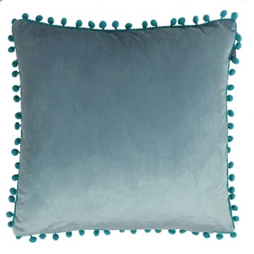 POSZEWKA DEKORACYJNA 40x40 BOHO POMPONY NA ZAMEK