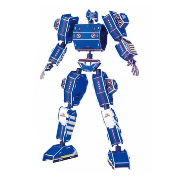Puzzle 3D, Robot niebieski, prezent dla chłopca