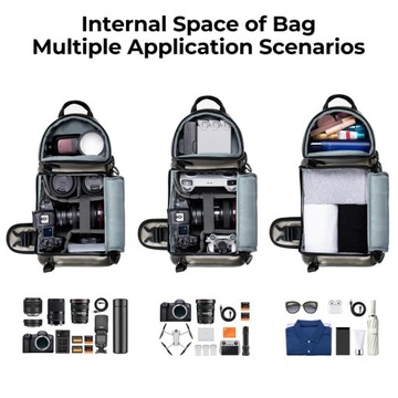 Рюкзак K&F на одно плечо, сумка для фотоаппарата, фото, поясная сумка для фотографии
