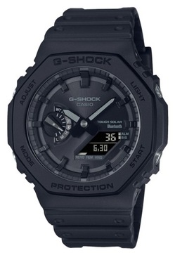 Czarny męski zegarek na pasku Casio G-SHOCK GA-B2100 Bluetooth SOLAR