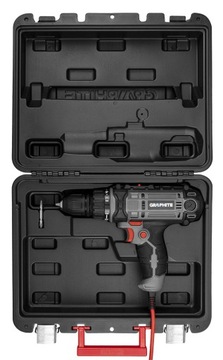 Wiertarko-wkrętarka sieciowa 300W uchwyt samozacisk 10mm walizka GRAPHITE
