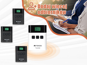 Приборы системы Retekess TT122 Tour Guide, Аудиогид, 150м, УВЧ