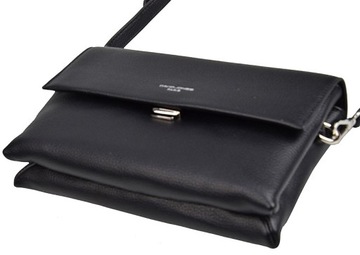 DAVID JONES Torebka damska listonoszka wizytowa kopertówka pasek