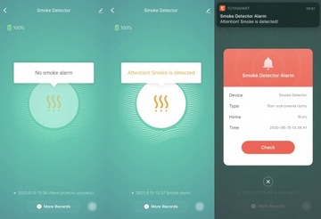 Czujnik detektor dymu ZigBee 3.0 TUYA