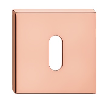 SZYLD DOLNY CUBE PREMIUM kwadratowy MIEDŹ PVD NA KLUCZ