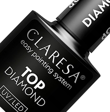 CLARESA TOP DIAMOND NO WIPE UV/LED BEZ PRZEMYWANIA diamentowy połysk