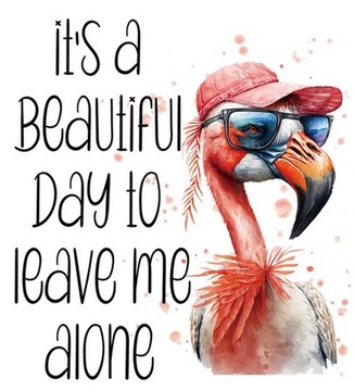 DUŻA TERMO NAKLEJKA APLIKACJA NAPRASOWANKA FLAMING D-95