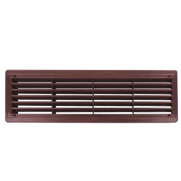 ПРЯМОУГОЛЬНАЯ ВЕНТИЛЯЦИОННАЯ РЕШЕТКА НА ДВЕРЬ УНИТАЗА, КОРИЧНЕВАЯ