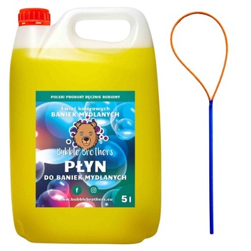 Płyn do Baniek Mydlanych 5 Litrów + obręcz Baniek