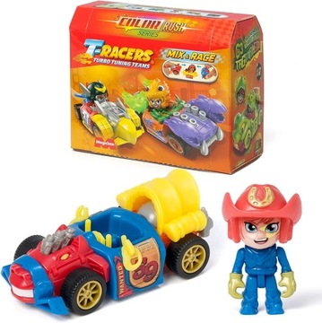 T-RACERS SERIES 5 COLOR RUSH - АВТОМОБИЛЬ С ВОДИТЕЛЕМ (фигурка + набор машин)