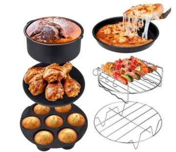 6 sztuk Air Fryer Akcesoria Do Pieczenia Ciasto