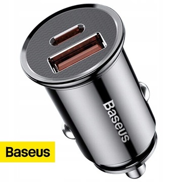 АВТОМОБИЛЬНОЕ ЗАРЯДНОЕ УСТРОЙСТВО BASEUS POWERFUL FAST USB USB-C TYPE-C PD 30 Вт QC 3.0 5A