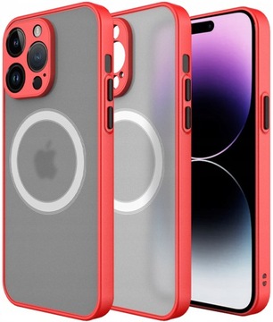 ETUI DO IPHONE 15 PRO OCHRONA APARATU KOMPATYBILNE Z MAGSAFE - RED