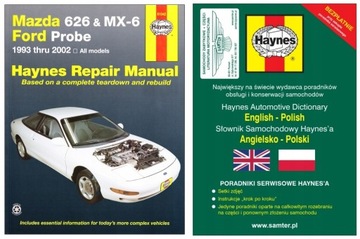 MAZDA 626 MX6 Ford Probe (1993-2002) instrukcja napraw Haynes +GRATIS 24h